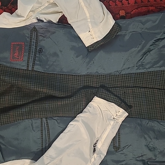 RARE BRIONI HOUNDSTOOTH PLAID MULTICOLORED SPORT COAT BLAZER - Picture 14 of 16